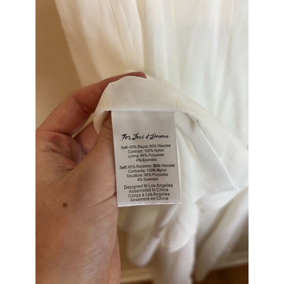 For Love and Lemons Lovebird Maxi Gown Dress Slip Lace White Small Bridal - Picture 8 of 10